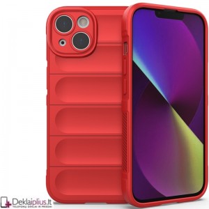 Magic Shield guminis dėklas - raudonas (Apple Iphone 14)